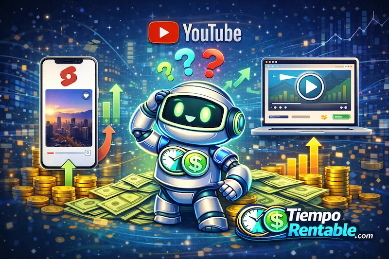 Comparando YouTube Shorts y videos largos