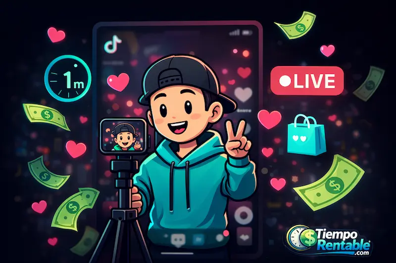 Creador de contenido de TikTok en vivo